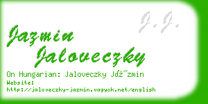 jazmin jaloveczky business card
